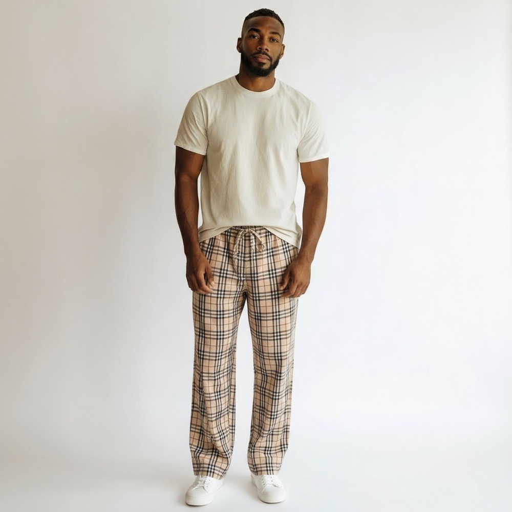 Burberry London Plaid Pajama Bottoms Pants *Authentic*
